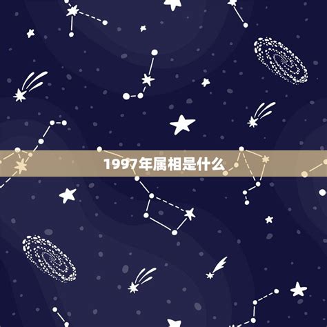 1997年属|1997年属什么生肖 1997年的属相是什么命